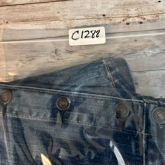 Abercrombie & Fitch Denim Mini Skirt 4 Y2k Preppy Sexy Mall girl Button Front - Picture 6 of 6